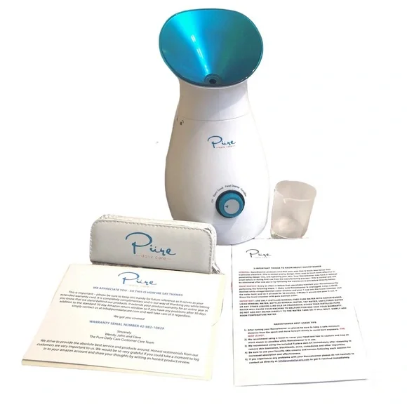 NanoSteamer - 3-in-1 Nano Ionic Facial Steamer by PureDailyCare. New, never used - Picture 1 of 6